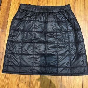 Tory Burch Black Quilted Mini Skirt